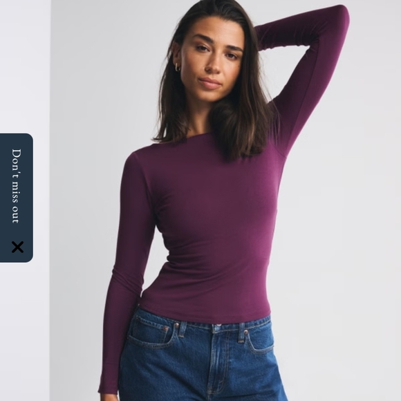 Abercrombie & Fitch Tops - Abercrombie & Fitch Deep Purple Long Sleeve Top